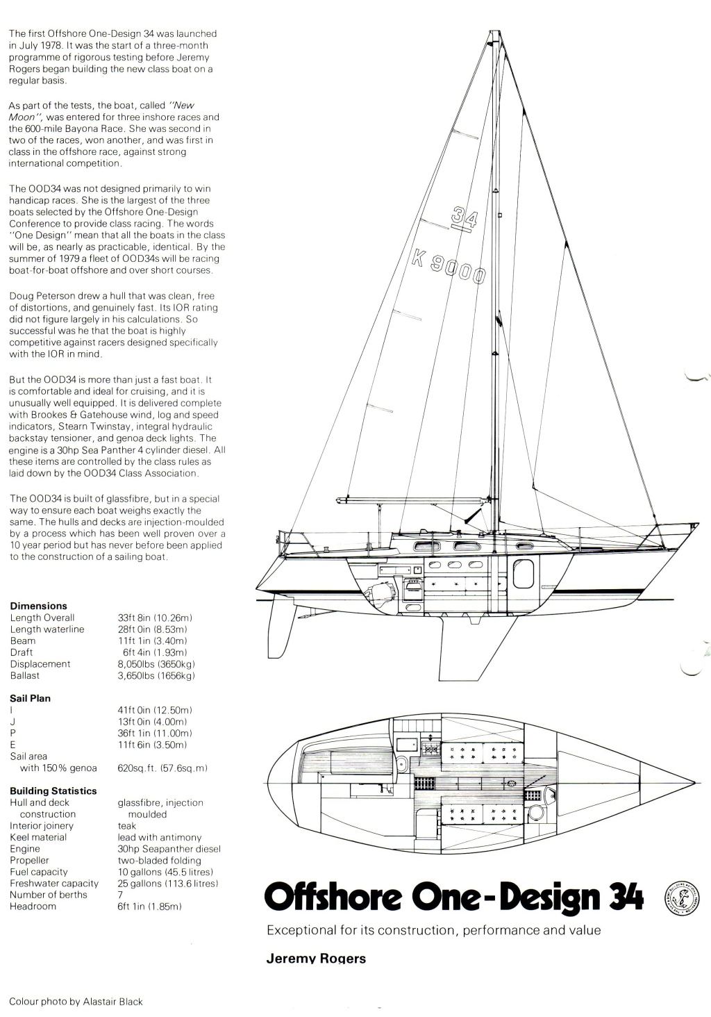 Original sailpan and specification